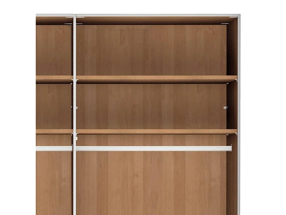 Schlafzimmerschrank Drehtürenkleiderschrank teilmassiv in modernem Design