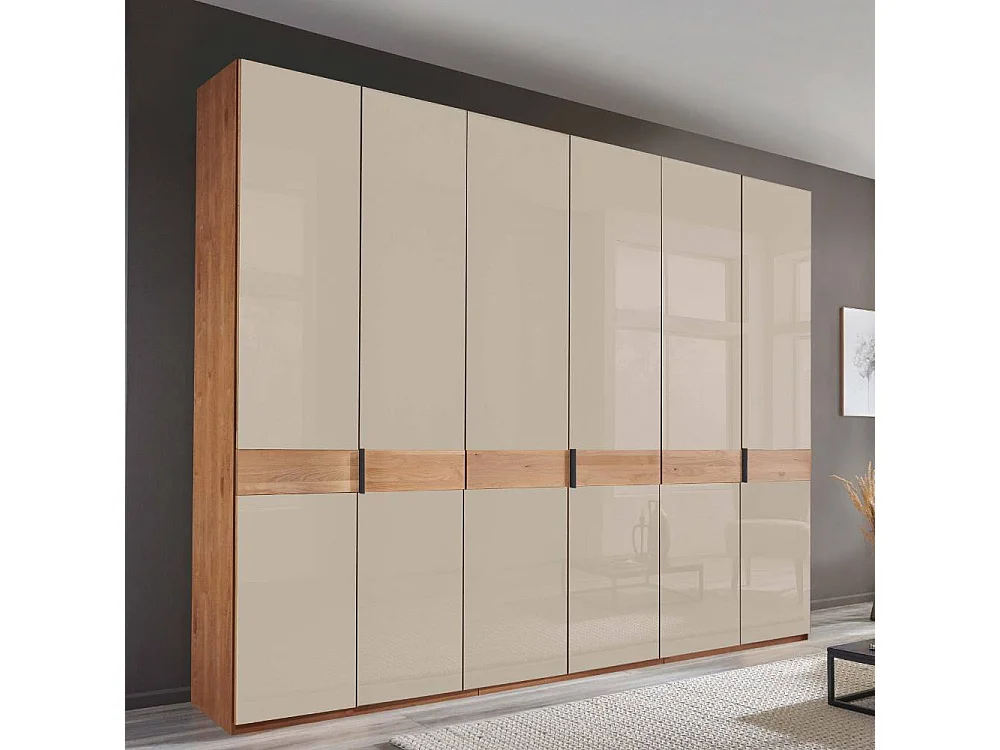 Schlafzimmerschrank Drehtürenkleiderschrank teilmassiv in modernem Design