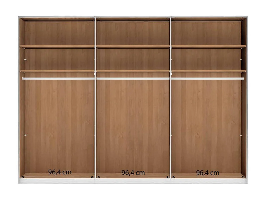 Schlafzimmerschrank Drehtürenkleiderschrank teilmassiv in modernem Design
