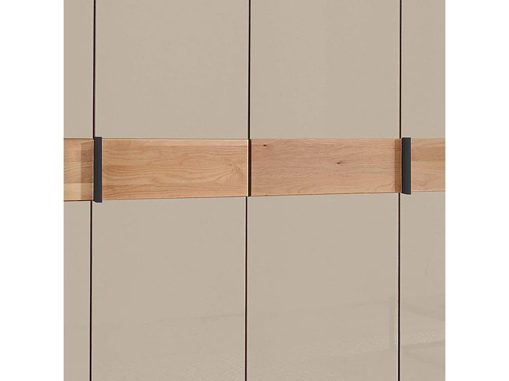 Schlafzimmerschrank Drehtürenkleiderschrank teilmassiv in modernem Design