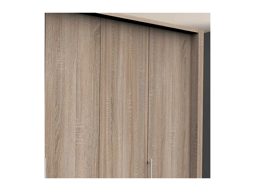 Kleiderschrank Jugendstil mit Falttüren Eiche Sägerau foliert