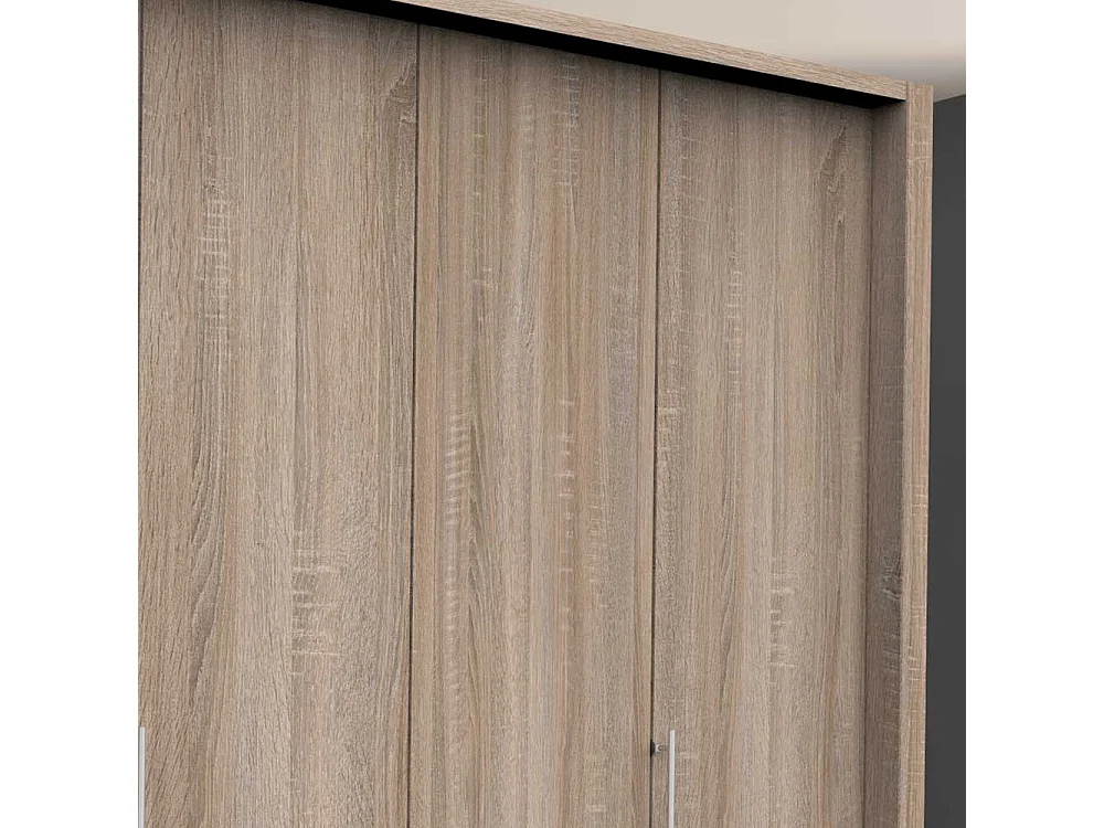 Kleiderschrank Jugendstil mit Falttüren Eiche Sägerau foliert