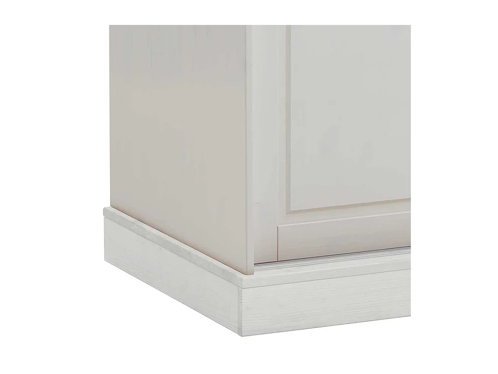 Schlafzimmerschrank in Weiß Kiefer massiv Schiebetüren