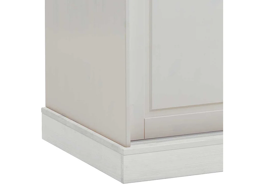 Schlafzimmerschrank in Weiß Kiefer massiv Schiebetüren