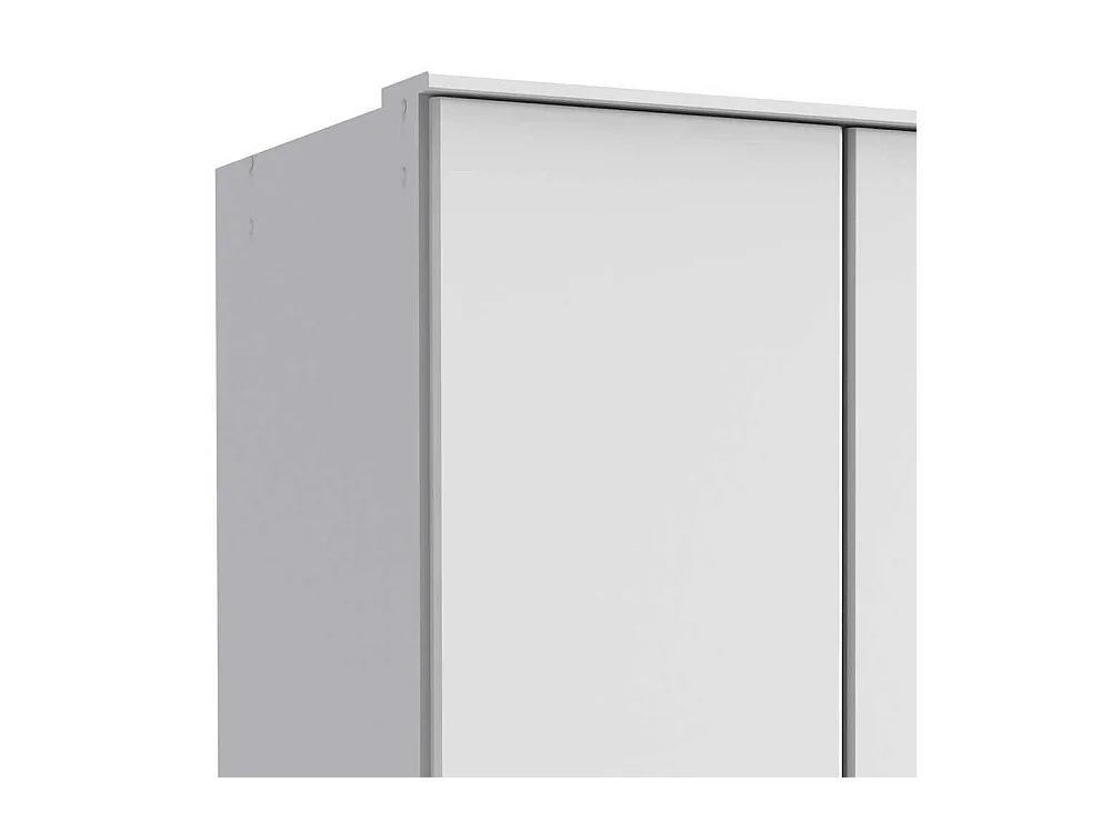 Kleiderschrank weiss mit Schubladen 199 cm hoch Made in Germany