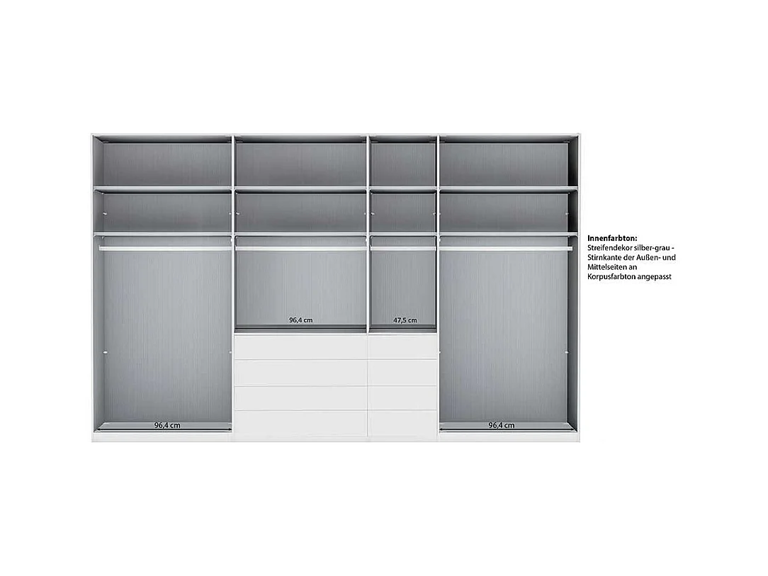 Schlafzimmerschrank Kleiderschrank mit Drehtüren Made in Germany