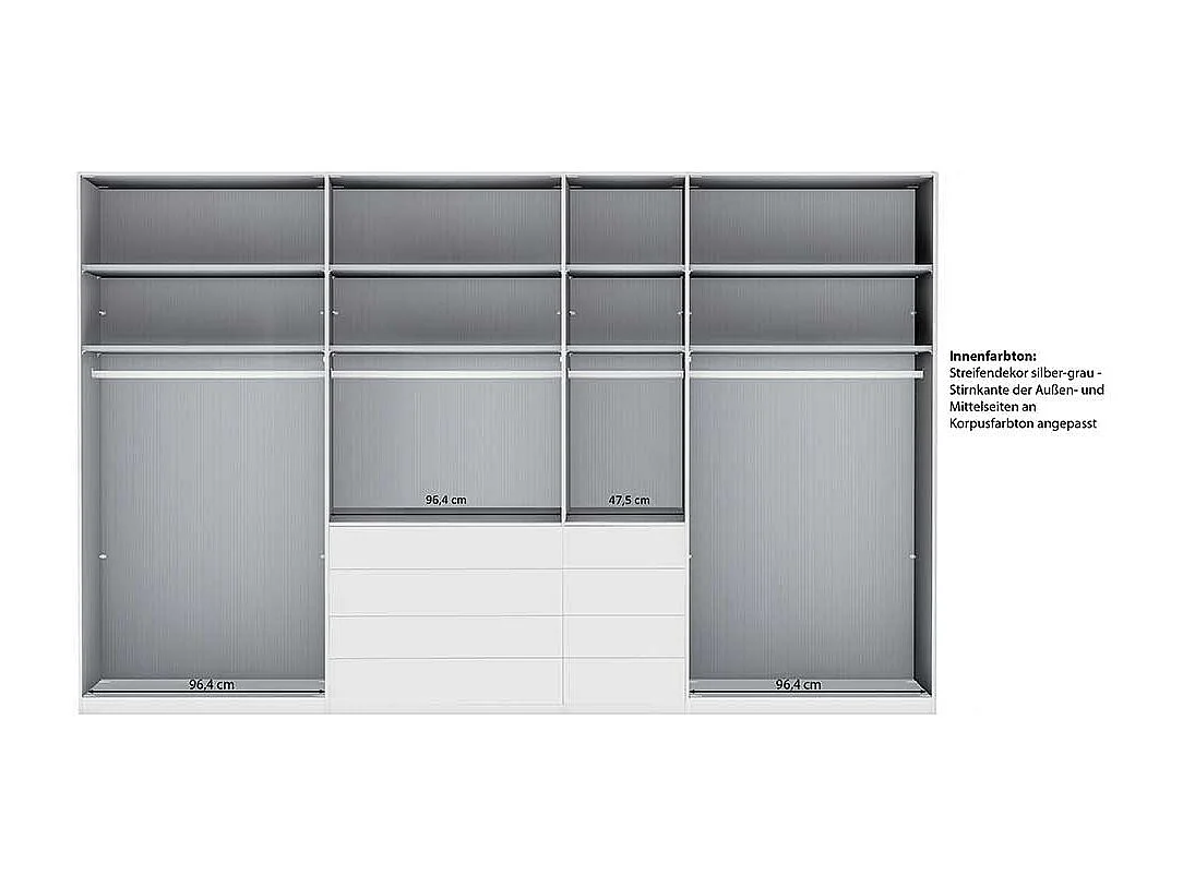 Schlafzimmerschrank Kleiderschrank mit Drehtüren Made in Germany