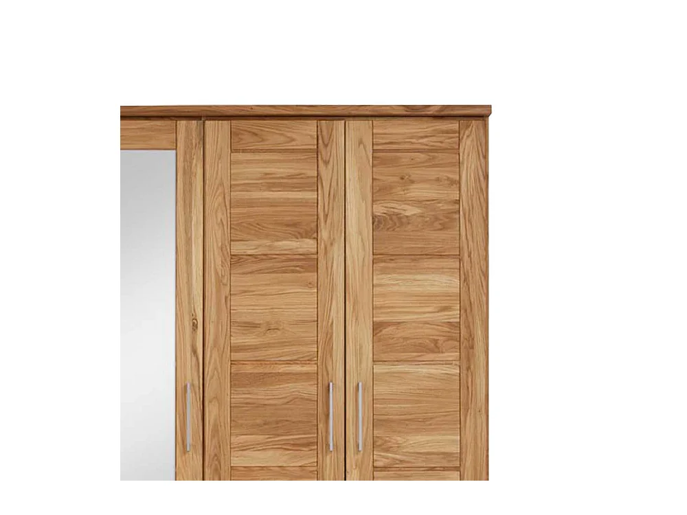 Schlafzimmerschrank aus Wildeiche Massivholz 5 türig