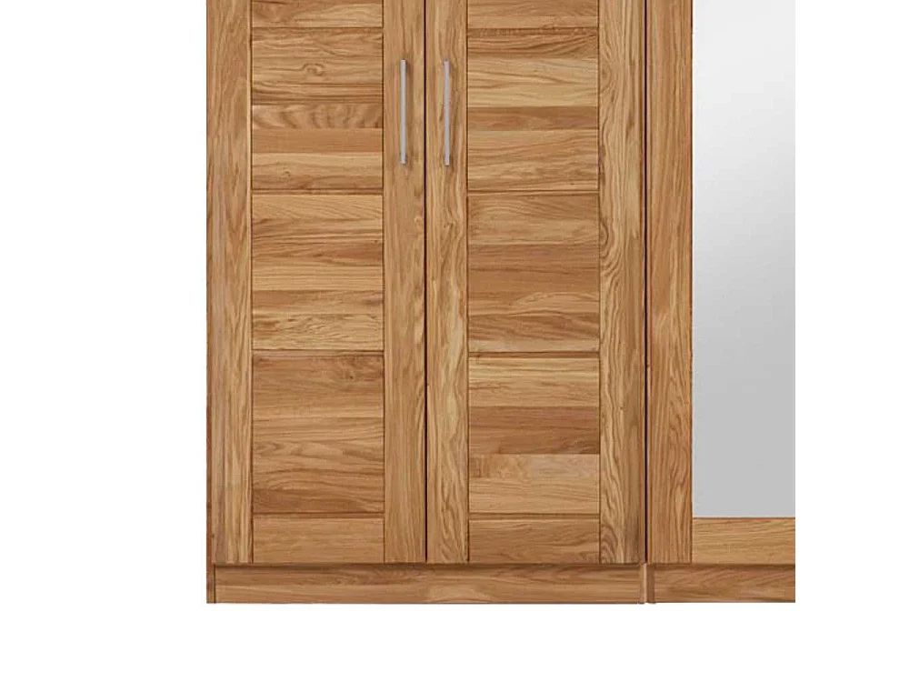 Schlafzimmerschrank aus Wildeiche Massivholz 5 türig