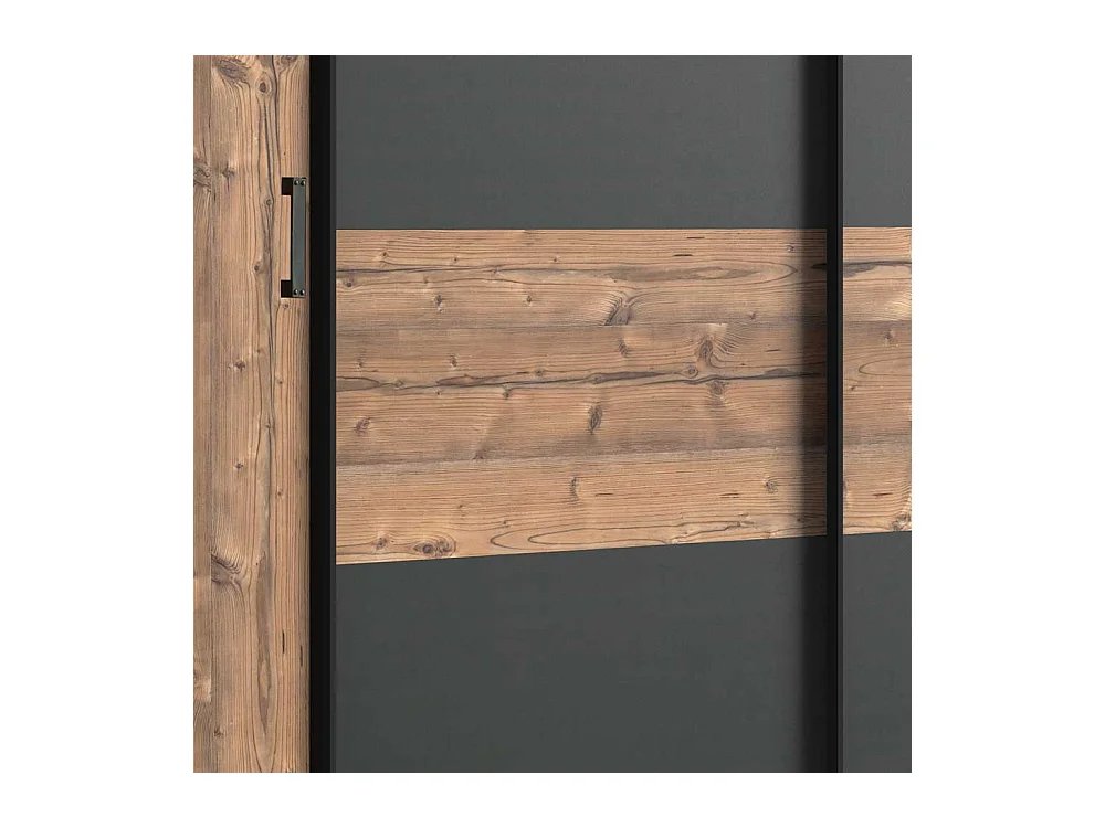 Schlafzimmerkleiderschrank Industrial mit Dreh- und Schiebetüren Made in Germany