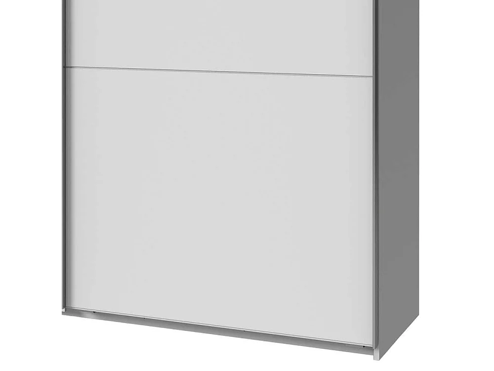 Kleiderschrank Spiegel innen mit vier Schubladen Schwebetüren