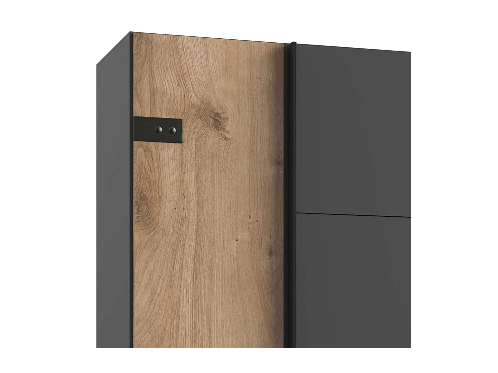 Kleiderschrank Schiebetüren und Drehtüren Industry und Loft Stil