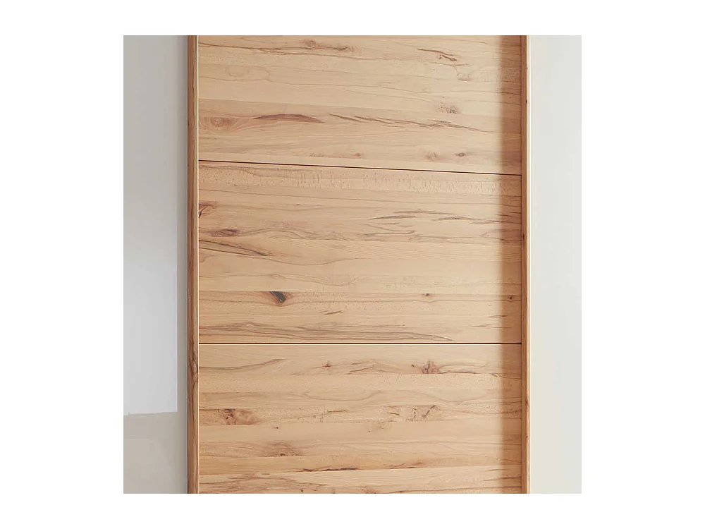 Schiebetüren Kleiderschrank in Beige Glas beschichtet Astkernbuche