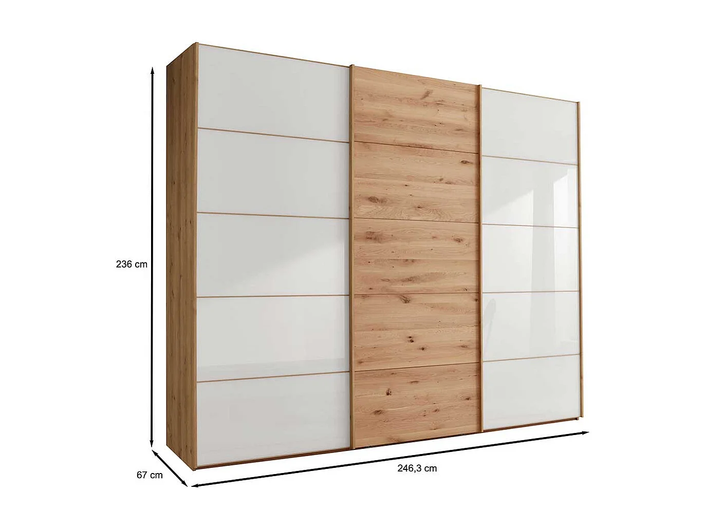 Schlafzimmerschrank mit Schwebetüren Made in Germany