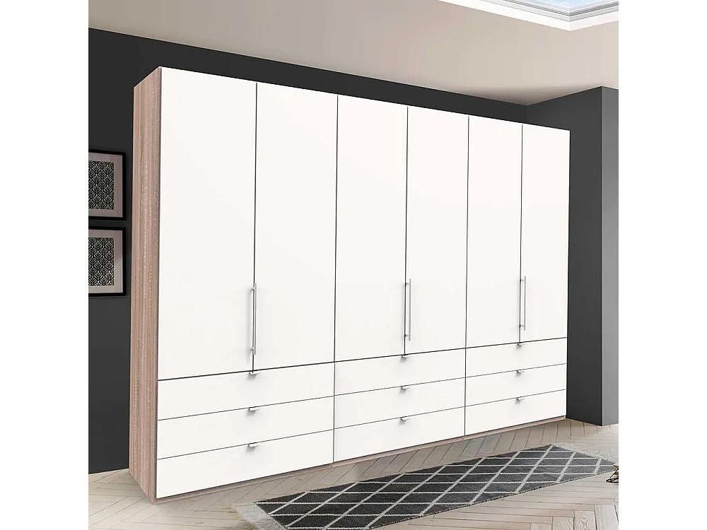 Schlafzimmerschrank mit Falttüren und Schubladen Made in Germany