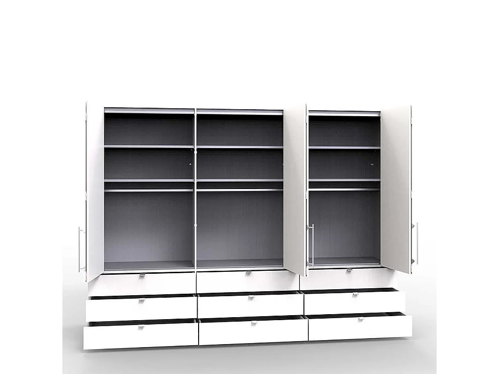 Schlafzimmerschrank mit Falttüren und Schubladen Made in Germany