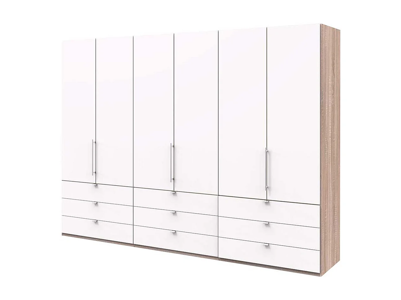 Schlafzimmerschrank mit Falttüren und Schubladen Made in Germany