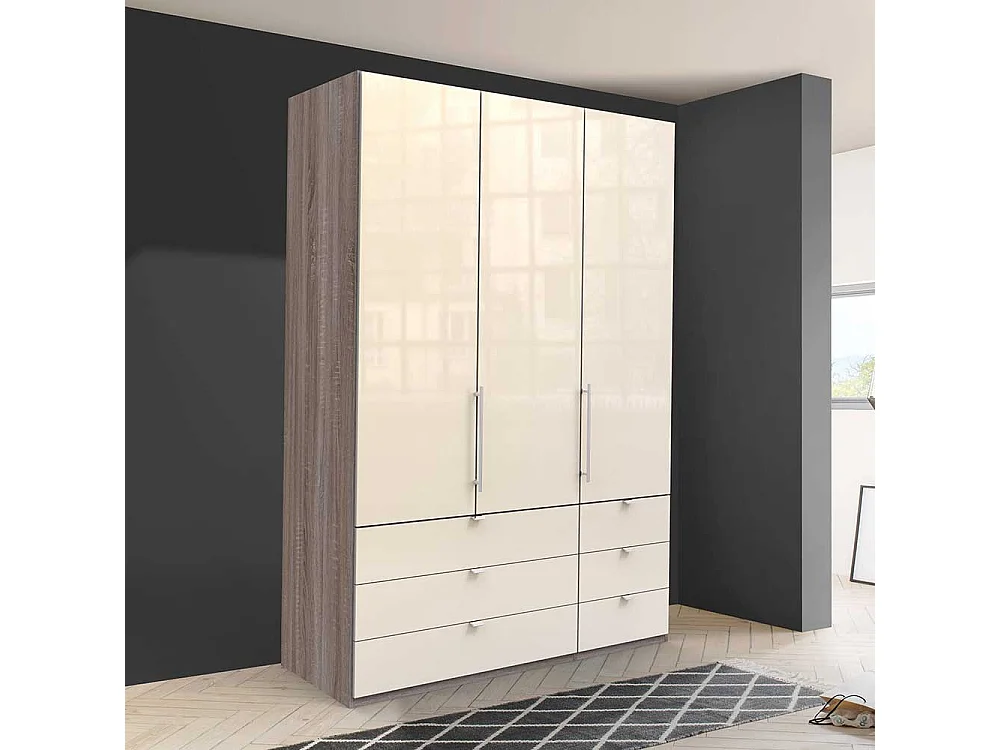 Modern Jugend Kleiderschrank mit sechs Schubladen 2 türig