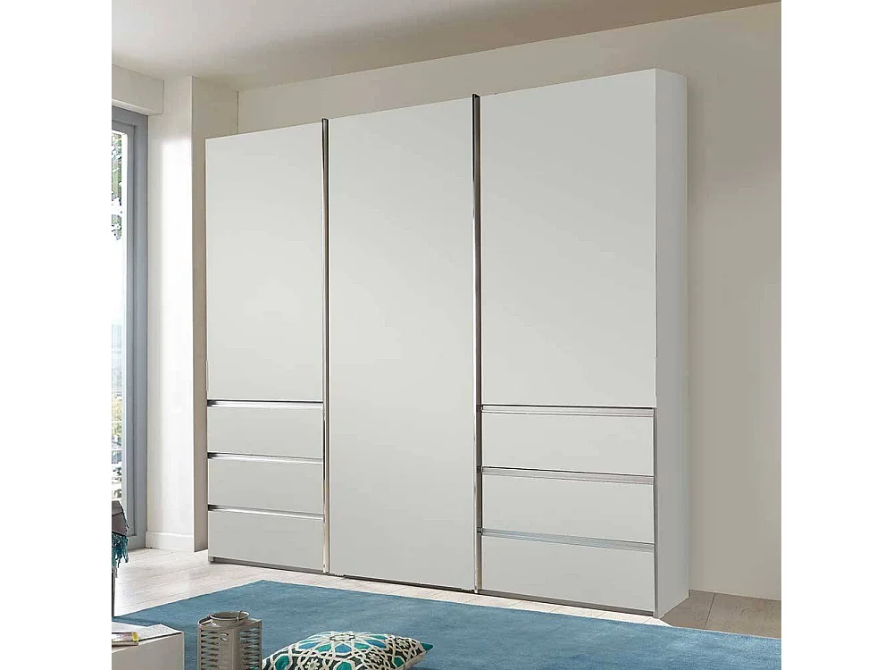 Gleittürenschrank mit sechs Schubladen modernem Design