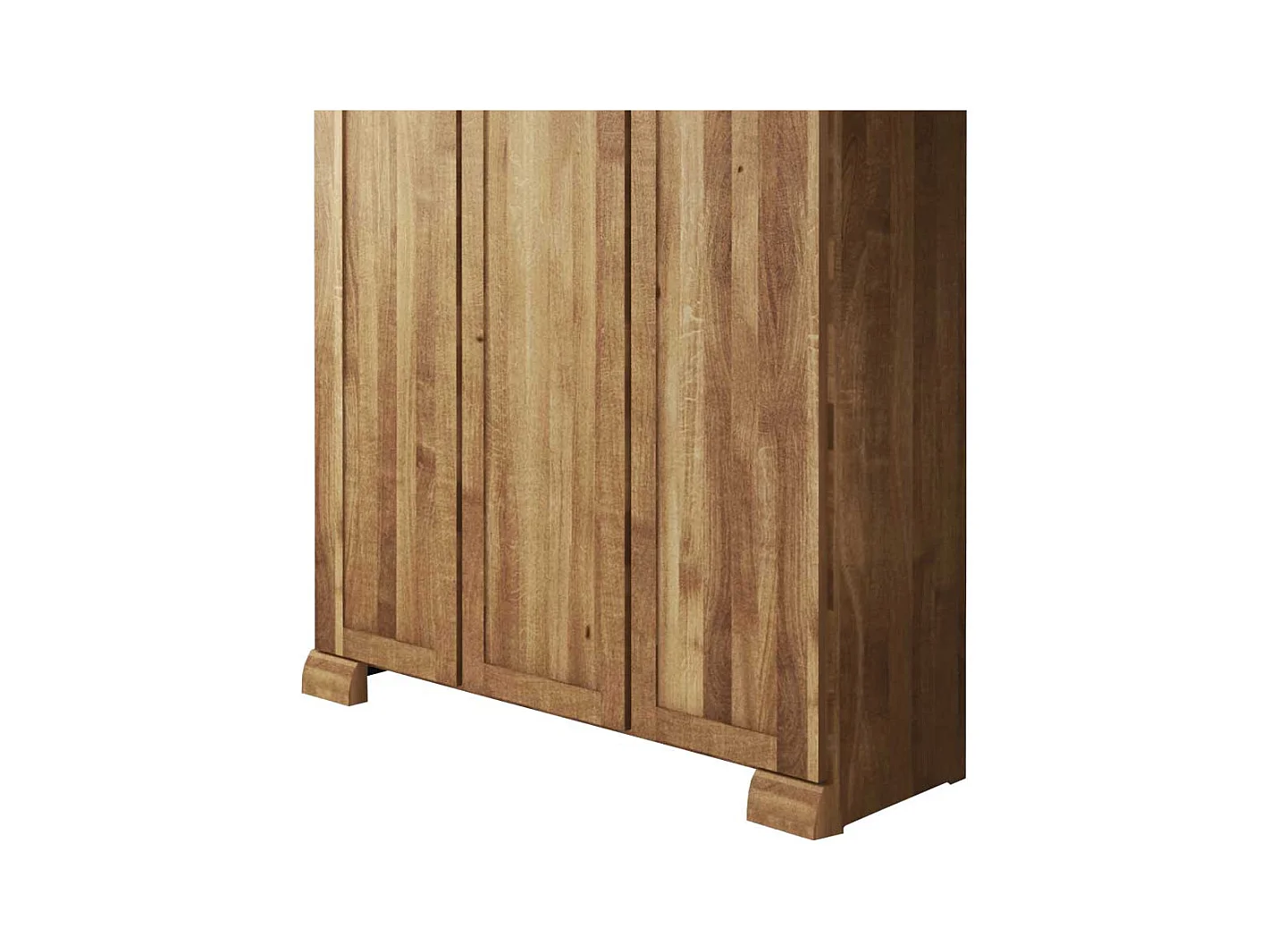 Schlafzimmer Kleiderschrank aus Wildeiche Massivholz 3 Türen