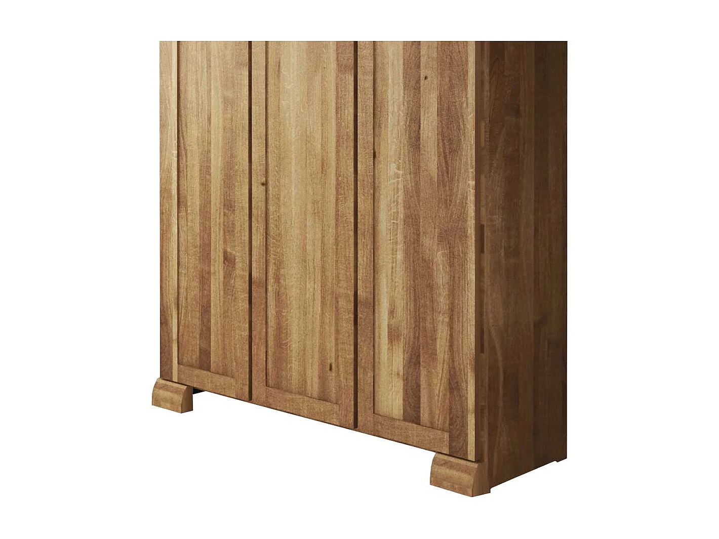 Schlafzimmer Kleiderschrank aus Wildeiche Massivholz 3 Türen