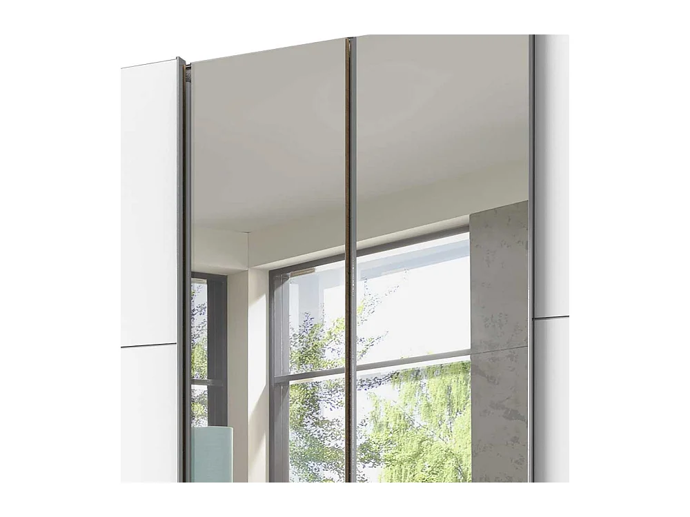 Hochwertiger Schlafzimmerschrank mit Dreh- und Schiebetüren Spiegel