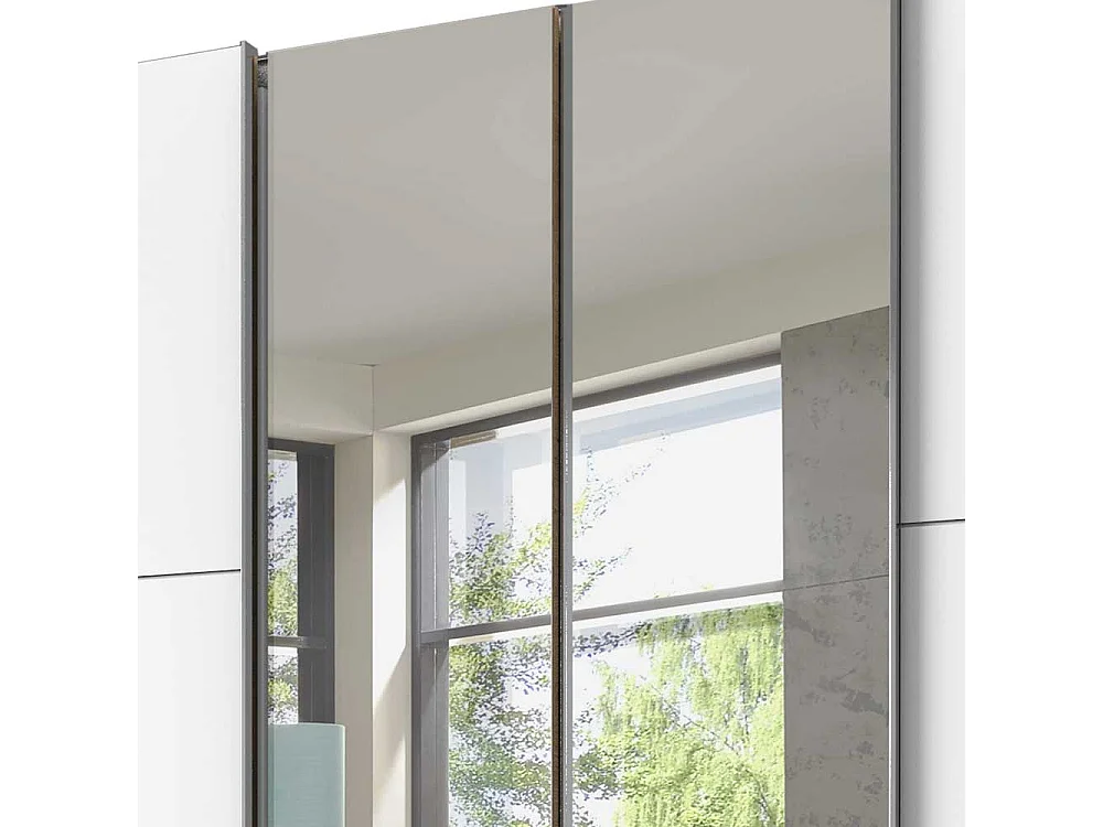 Hochwertiger Schlafzimmerschrank mit Dreh- und Schiebetüren Spiegel