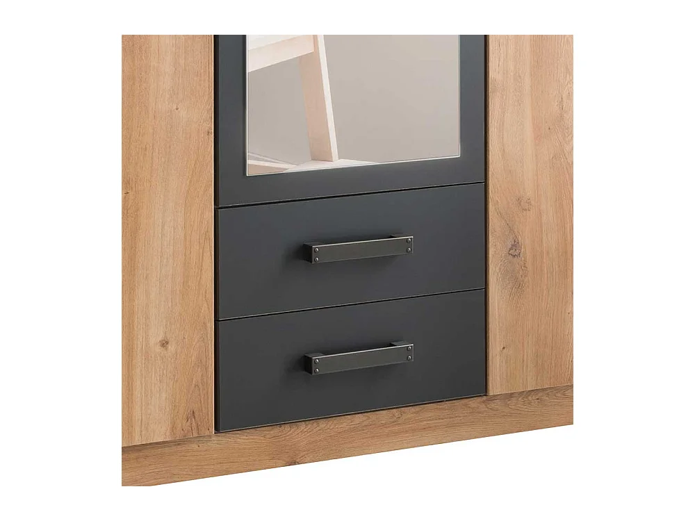 Jugend Schlafzimmerschrank mit Spiegeltür zwei Schubladen