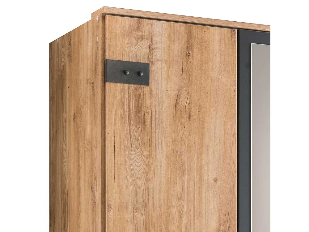 Jugend Schlafzimmerschrank mit Spiegeltür zwei Schubladen