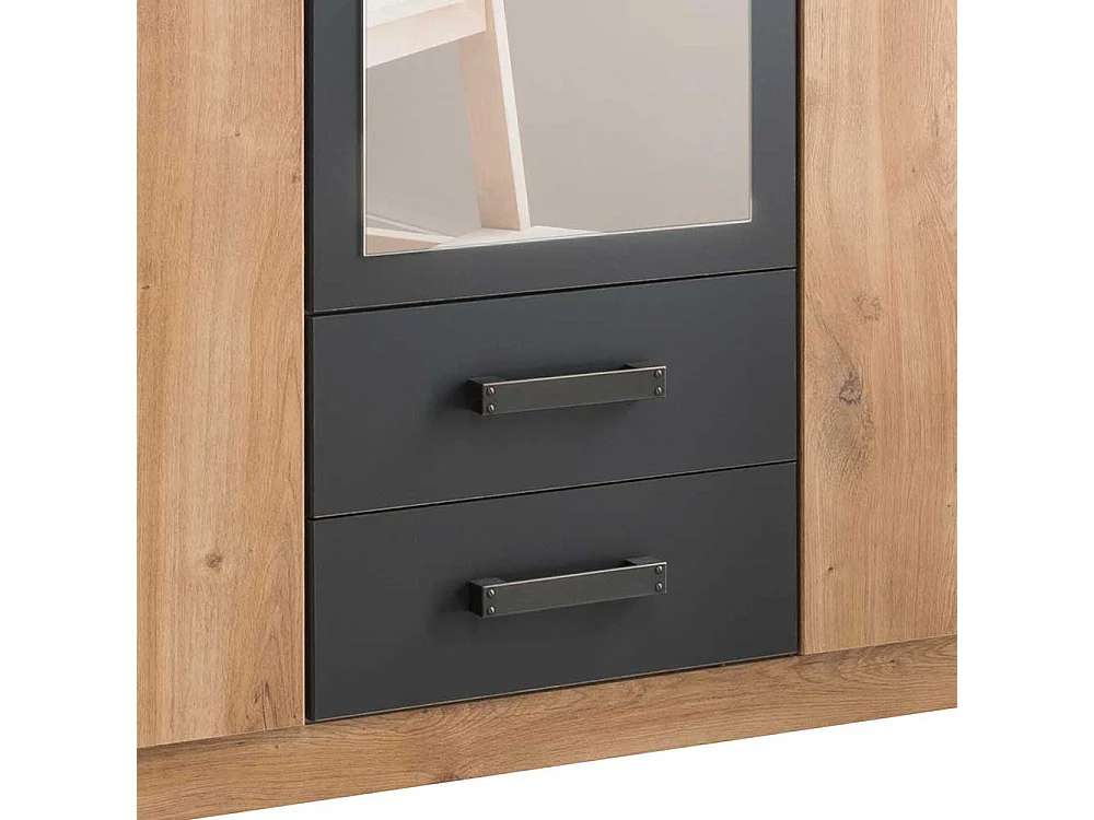 Jugend Schlafzimmerschrank mit Spiegeltür zwei Schubladen