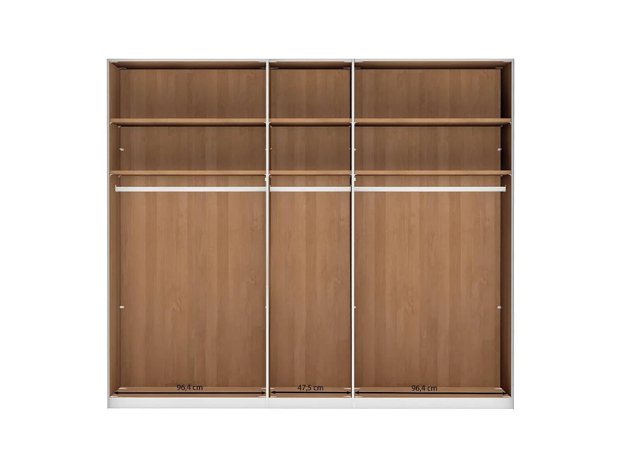 Drehtürenkleiderschrank Kleiderschrank in Champagner und Erlefarben