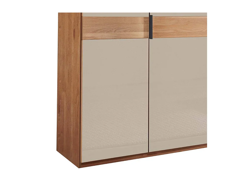 Drehtürenkleiderschrank Kleiderschrank in Champagner und Erlefarben