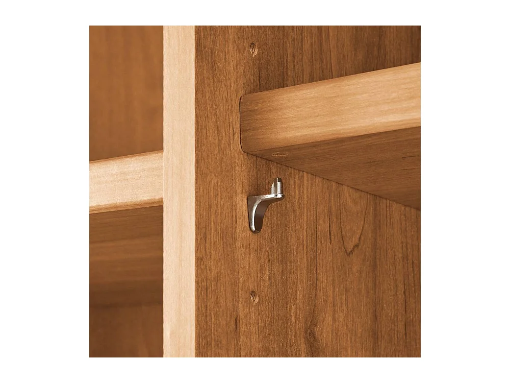 Drehtürenkleiderschrank Kleiderschrank in Champagner und Erlefarben