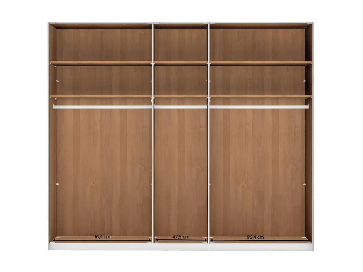 Drehtürenkleiderschrank Kleiderschrank in Champagner und Erlefarben