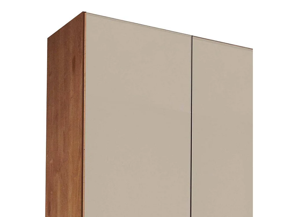 Drehtürenkleiderschrank Kleiderschrank in Champagner und Erlefarben