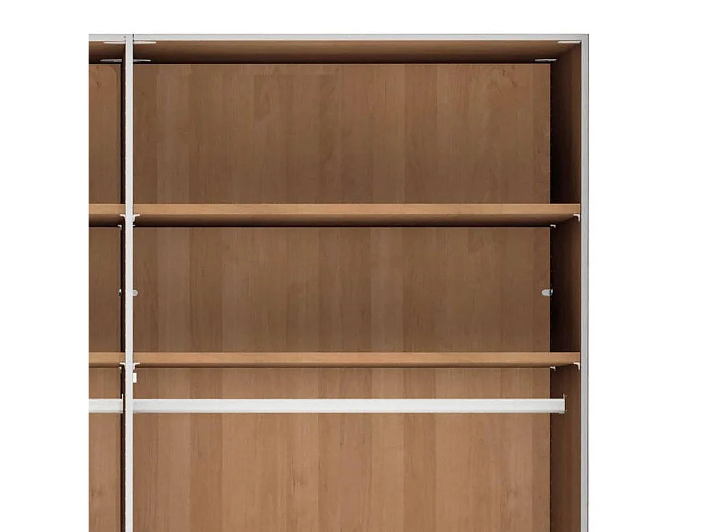 Drehtürenkleiderschrank Kleiderschrank in Champagner und Erlefarben