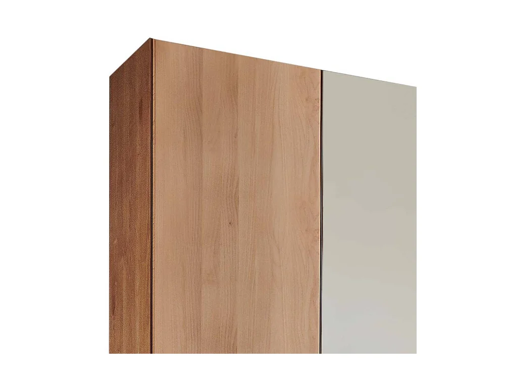 Schlafzimmerschrank Kleiderschrank teilmassiv mit Spiegeln und Drehtüren