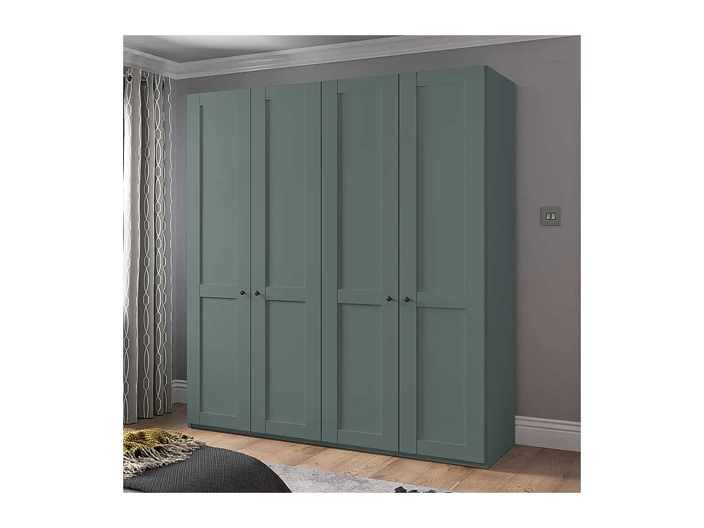 Kleiderschrank mit 4 Türen im Landhausstil 200 cm breit