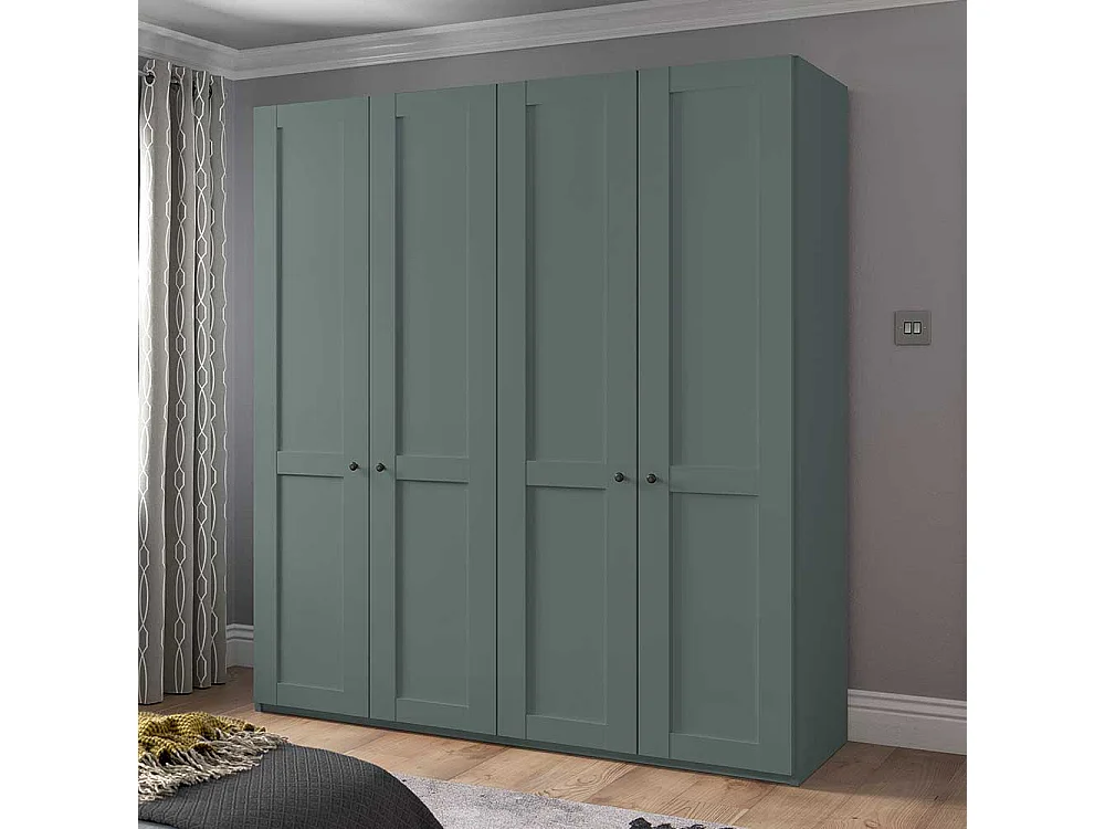 Kleiderschrank mit 4 Türen im Landhausstil 200 cm breit