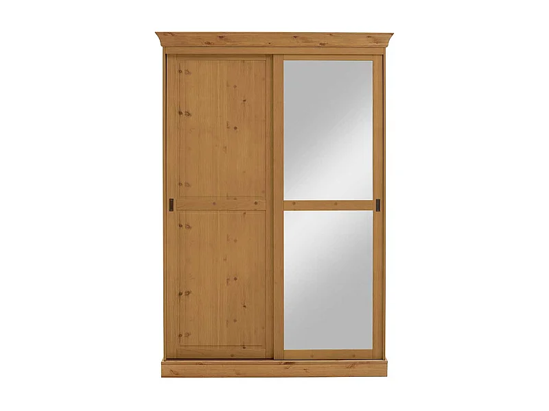 Kiefer Kleiderschrank massiv geölt Schiebetüren