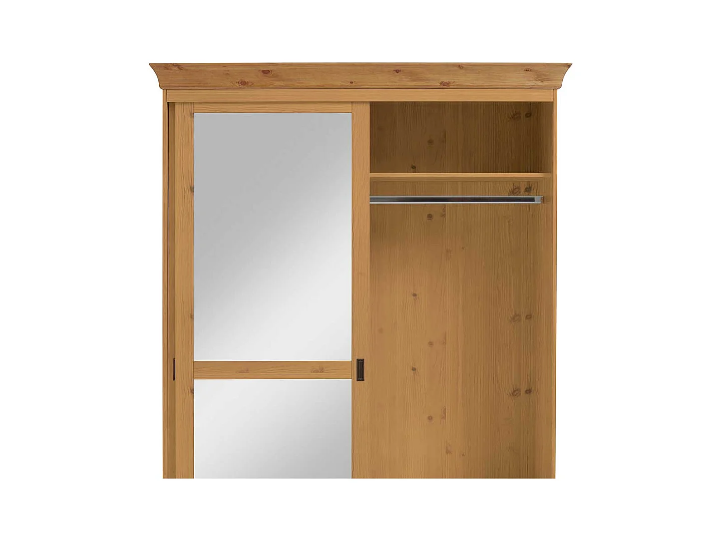 Kiefer Kleiderschrank massiv geölt Schiebetüren