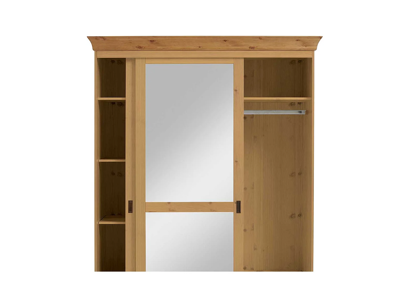 Kiefer Kleiderschrank massiv geölt Schiebetüren