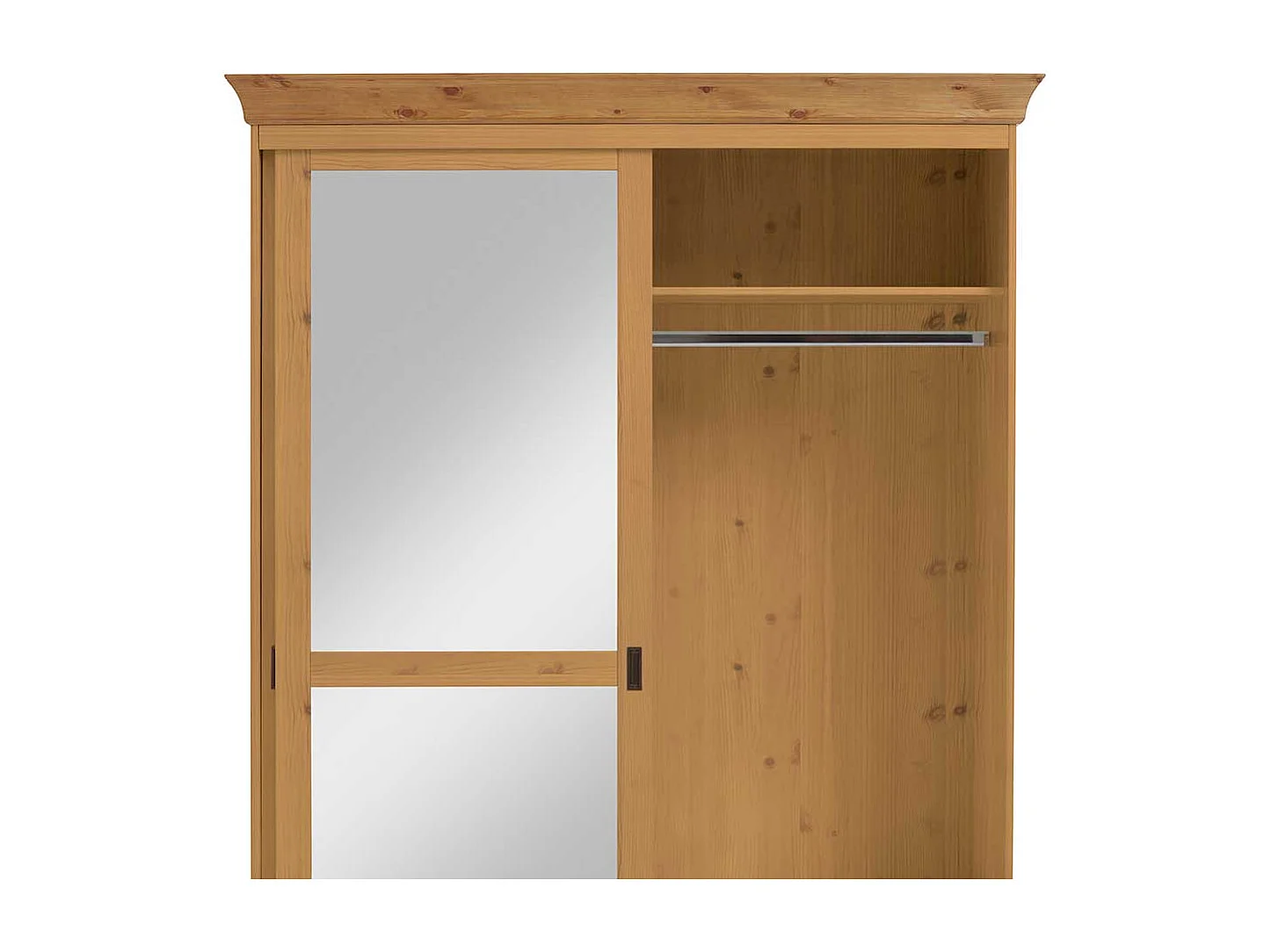 Kiefer Kleiderschrank massiv geölt Schiebetüren