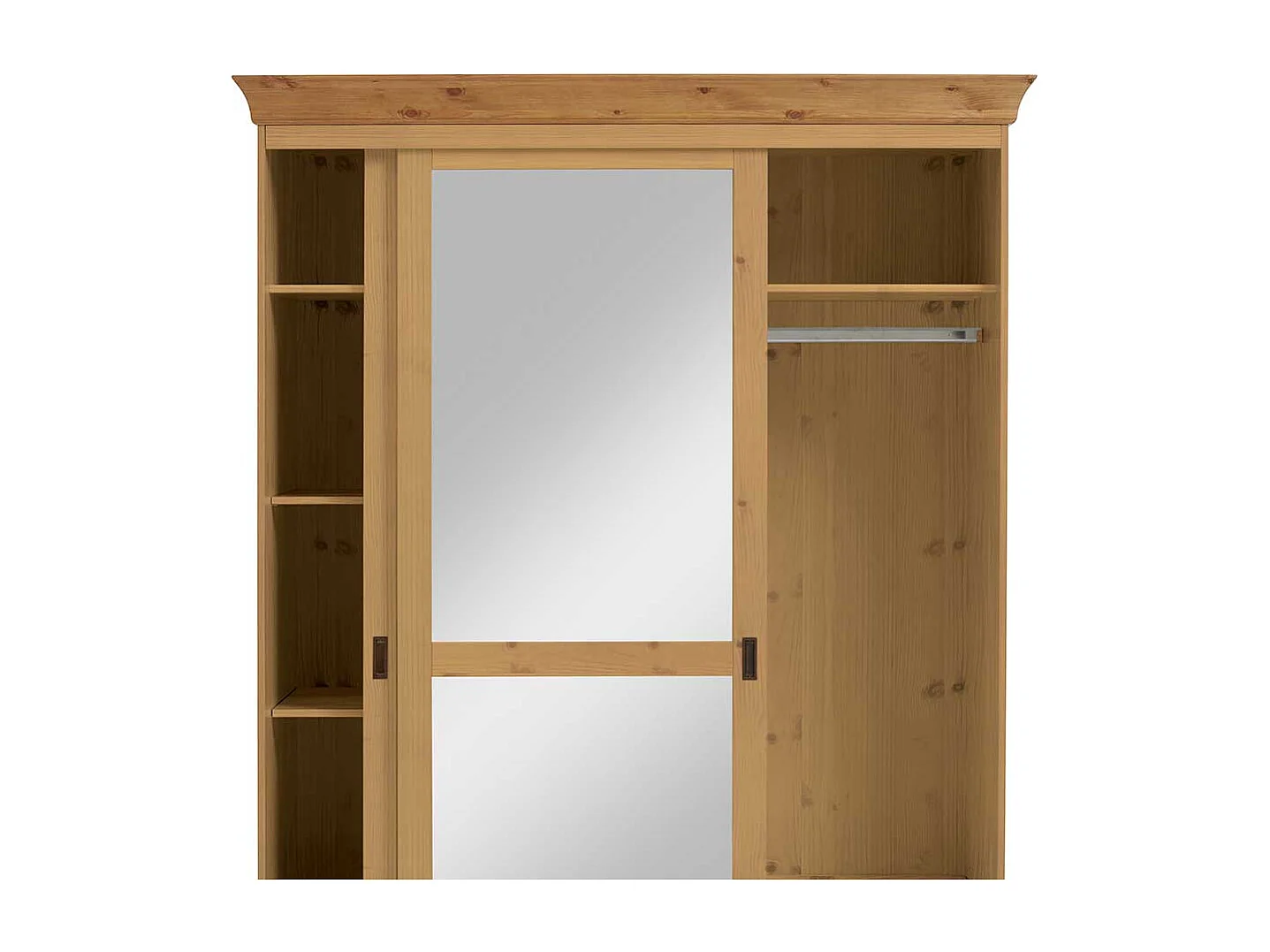 Kiefer Kleiderschrank massiv geölt Schiebetüren