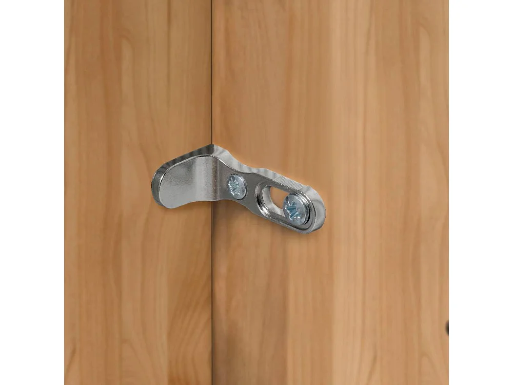 Drehtürschrank Drehtürenkleiderschrank in Erlefarben und Champagner