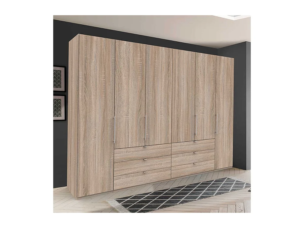 Großraum Kleiderschrank in Eiche Sägerau Falttüren