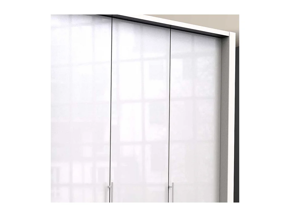 Kleiderschrank in Weiß glasbeschichtet