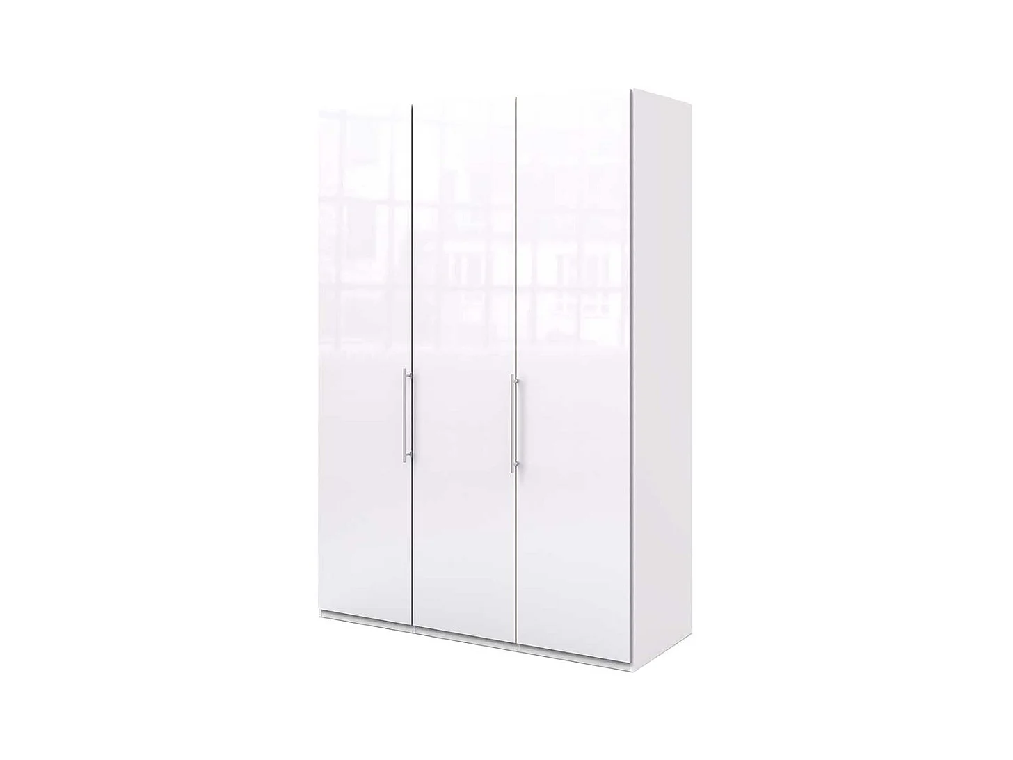 Kleiderschrank in Weiß glasbeschichtet