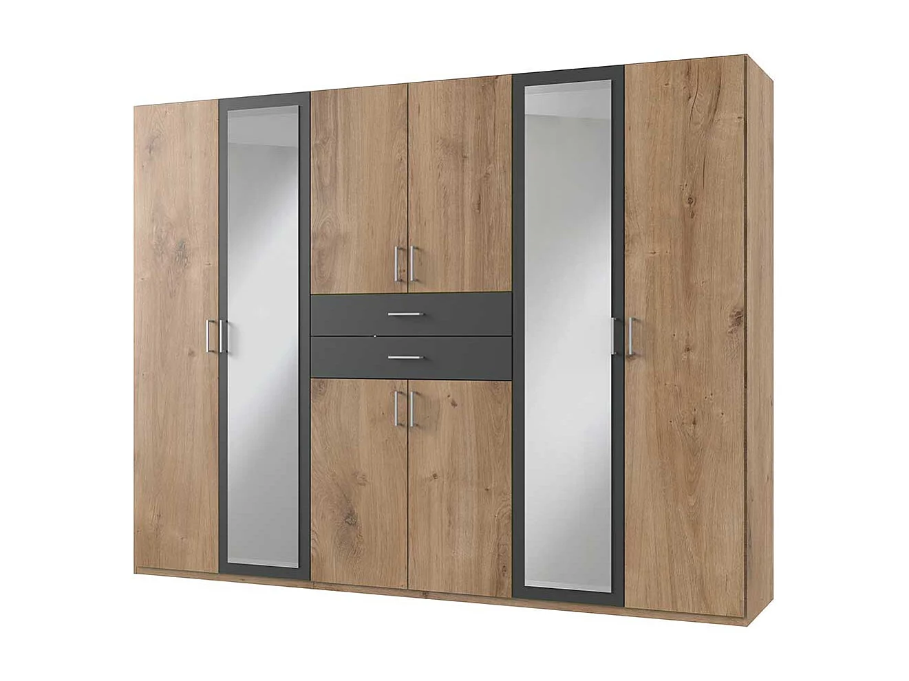Großer Kleiderschrank in modernem Design Breite 270 cm