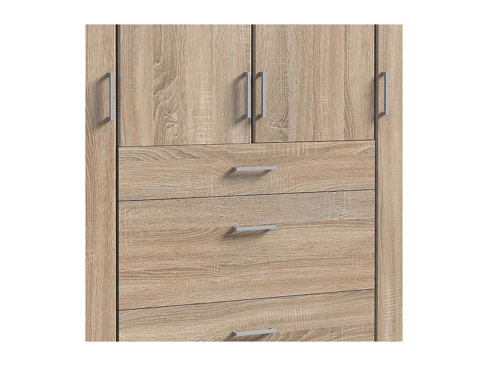 Kleiderschrank Eiche Sägerau Made in Germany 199 cm hoch
